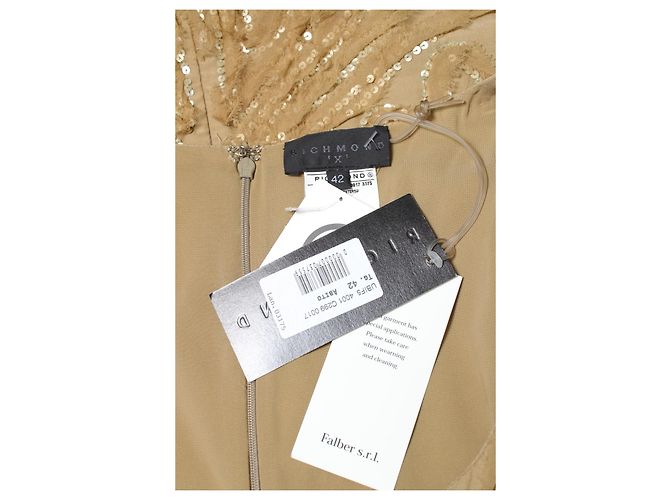 John Richmond Paillettenkleid beige Viscose - Ansicht 3