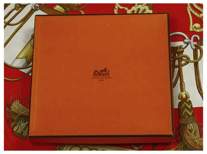 Hermès Sciarpa di seta Hermes Cliquetis Rosso - vista 3