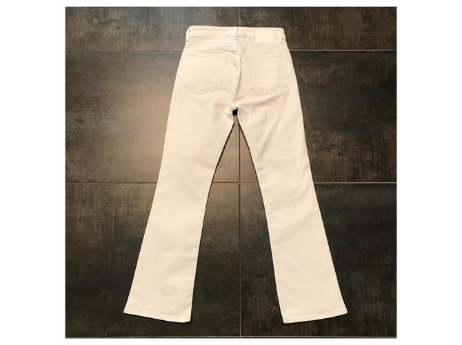 Vaqueros R13 Kick Fit Blancos - vista 2