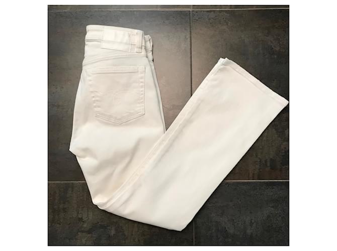 Vaqueros R13 Kick Fit Blancos - vista 6