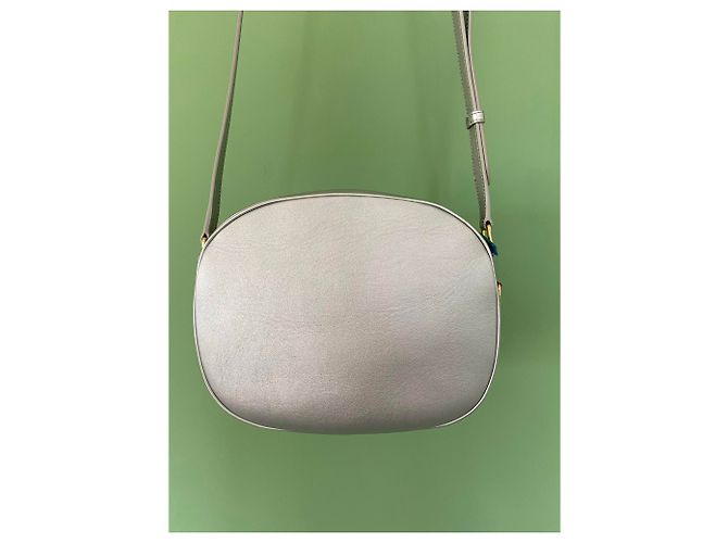 Celine Daoust Celine C Charm Bag Quilted Laminated Medium Silver - view 4