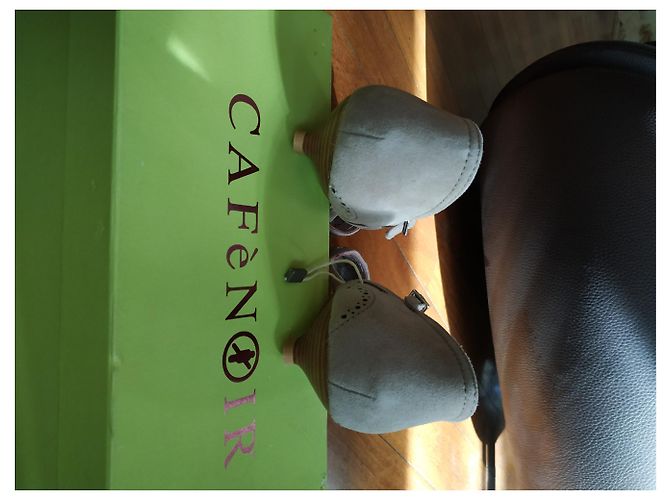 Autre Marque Décolleté Café Noir Grigio Nubuck 38 - vista 3