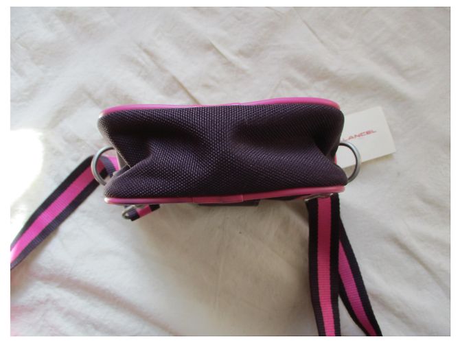 Lancel Pochette in tela bicolore. Prugna - vista 3