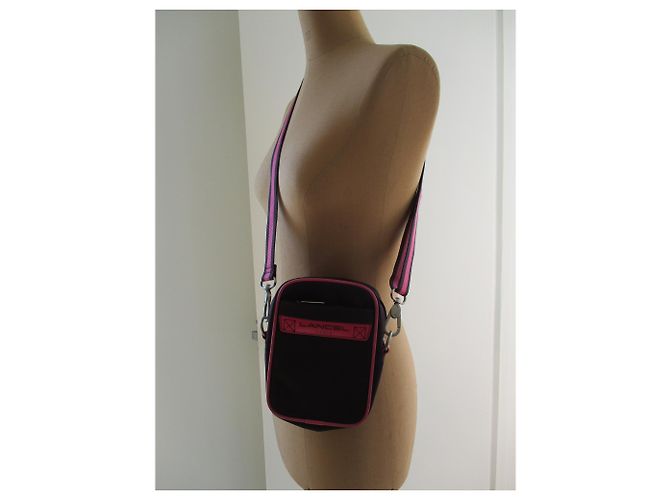 Lancel Pochette in tela bicolore. Prugna - vista 4