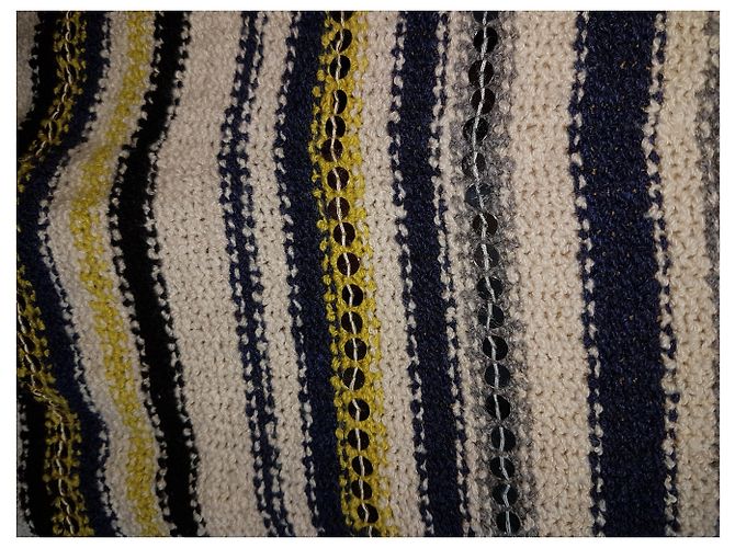 Autre Marque Vestido de punto de algodón a rayas de manga larga Multicolor - vista 5