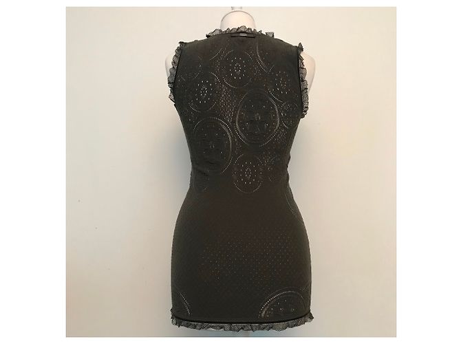 Autre Marque Top Claire Campbell HIGH Encaje Gris Caqui Gris antracita - vista 3