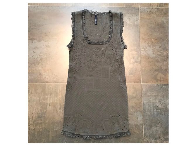 Autre Marque Top Claire Campbell HIGH Encaje Gris Caqui Gris antracita - vista 4