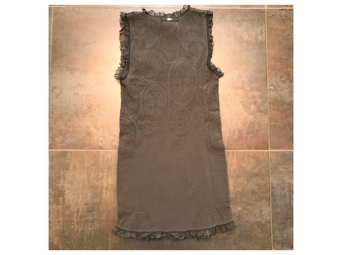Autre Marque Top Claire Campbell HIGH Encaje Gris Caqui Gris antracita - vista 5