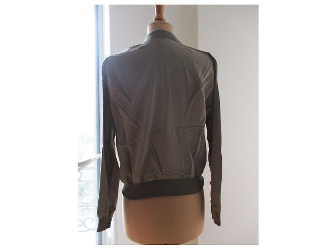 American Apparel Khaki Bomberjacke, taille M. - Ansicht 2