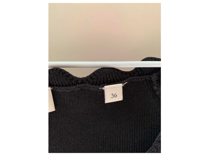 Sandro Schwarzes Viscose Kleid A-Linie - Ansicht 5