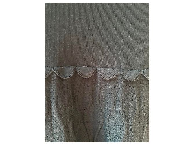 Sandro Schwarzes Viscose Kleid A-Linie - Ansicht 7