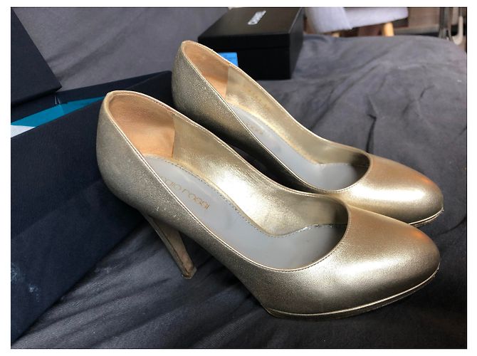 Pump Sergio Rossi Champagner Größe 36 Golden - Ansicht 3