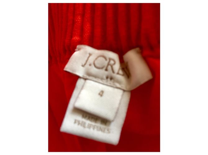 Falda roja J.Crew de lino y algodón Talla 10 - vista 4