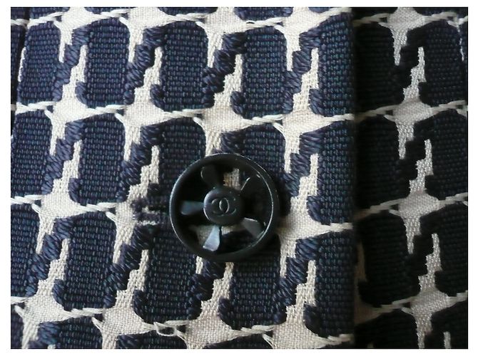 CHANEL Jacket Style Hahn Fuß T.44 Marineblau - Ansicht 5