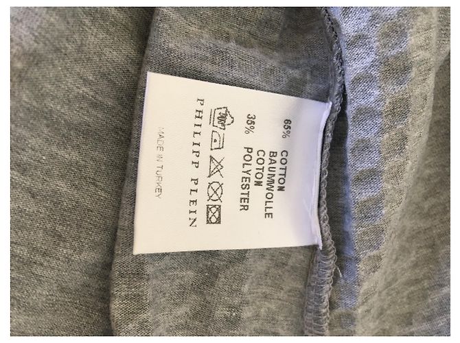 Camiseta Philipp Plein Punish Me Corazón Gris Algodón - vista 8