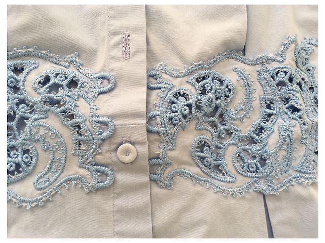Ermanno Scervino Guerrera de la colección Beach Wear Azul claro - vista 4