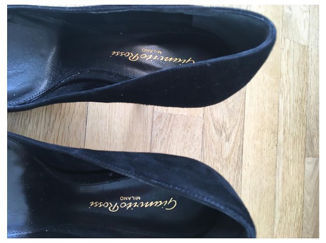 Décolleté Gianvito Rossi Nere Nubuck 36 Nero - vista 5