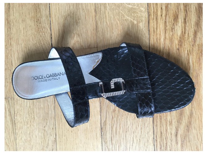 Dolce & Gabbana Python Wedges Schwarz - Ansicht 6