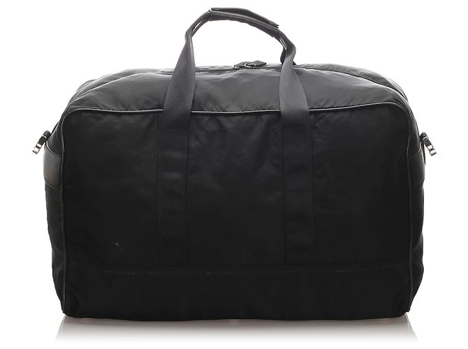 Sac de sport Prada Tessuto noir - vue 3