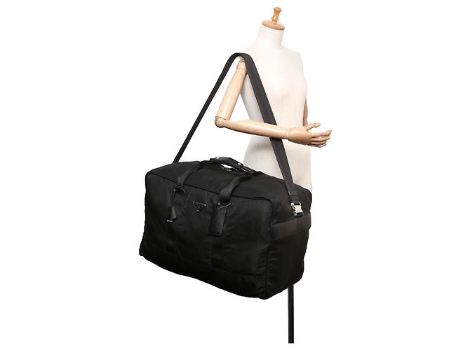 Sac de sport Prada Tessuto noir - vue 9