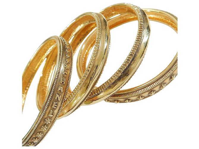 Bracciale quadruplo vintage Chanel D'oro - vista 2