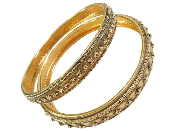 Bracciale quadruplo vintage Chanel D'oro - vista 7