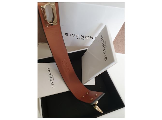 Bracciale Givenchy Dore in corno nero in pelle di agnello - vista 4