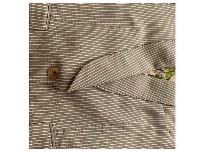 Roberto Cavalli Giacca blazer a righe Beige - vista 5