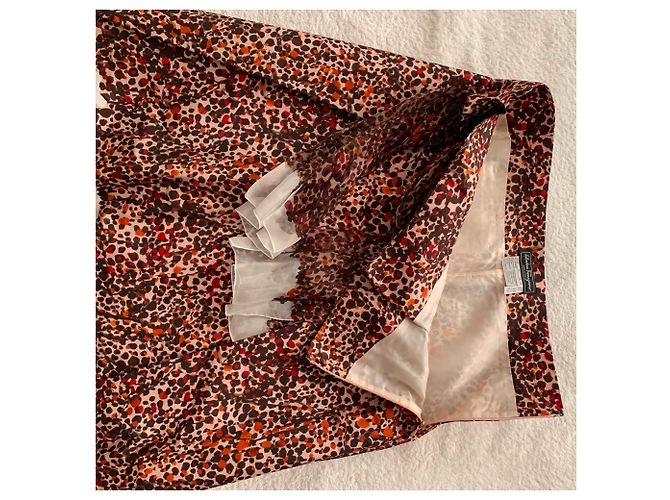 Salvatore Ferragamo Falda asimétrica de tafetán de seda estampada - vista 11