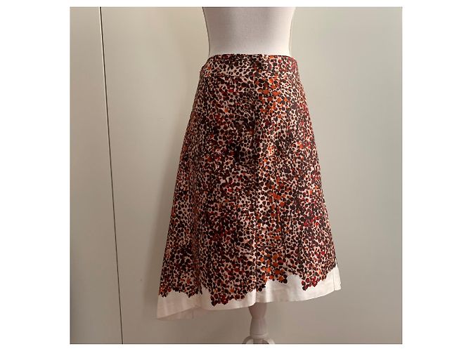 Salvatore Ferragamo Falda asimétrica de tafetán de seda estampada - vista 13