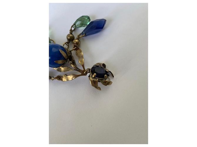 Orecchino Gucci Mono blu scuro metallo - vista 2
