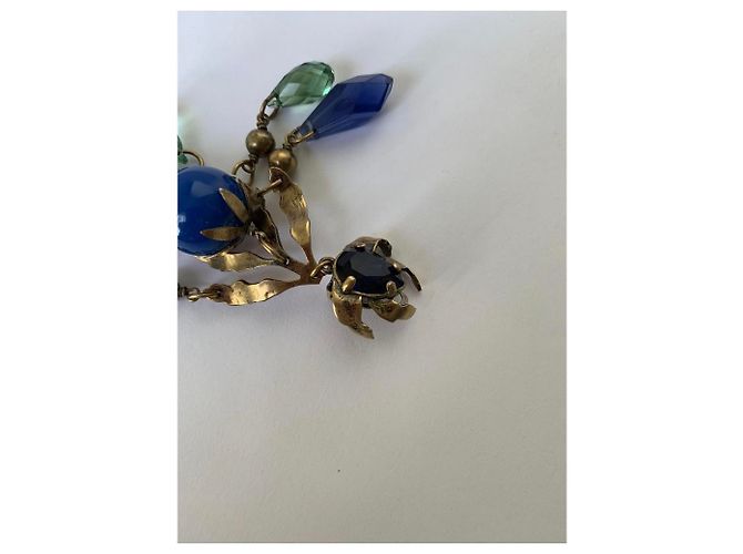 Orecchino Gucci Mono blu scuro metallo - vista 5
