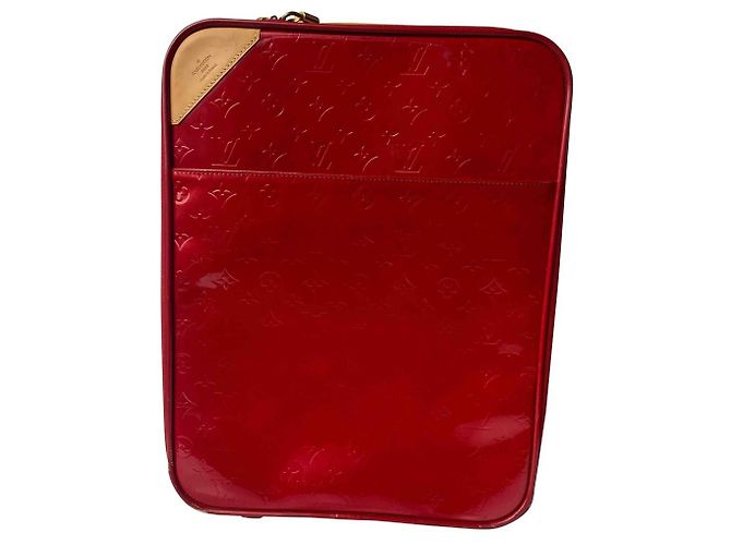 Pegase Louis Vuitton Carrello Pégase 48H in vernice rossa Rosso - vista 3