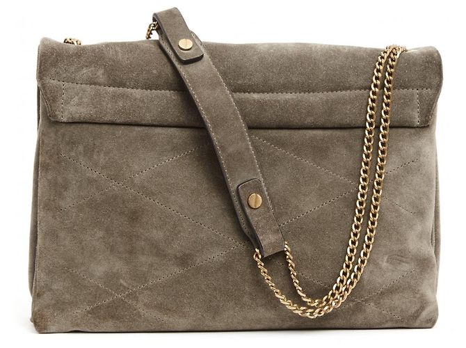 Lanvin KHAKI GRAY SUEDE SUGAR - view 2