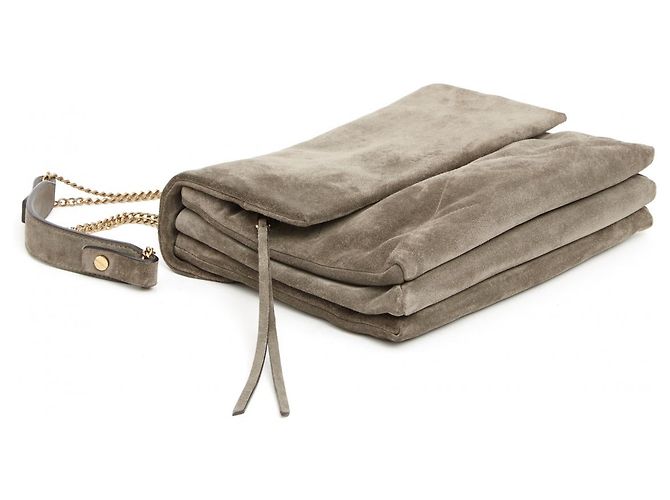 Lanvin KHAKI GRAY SUEDE SUGAR - view 3
