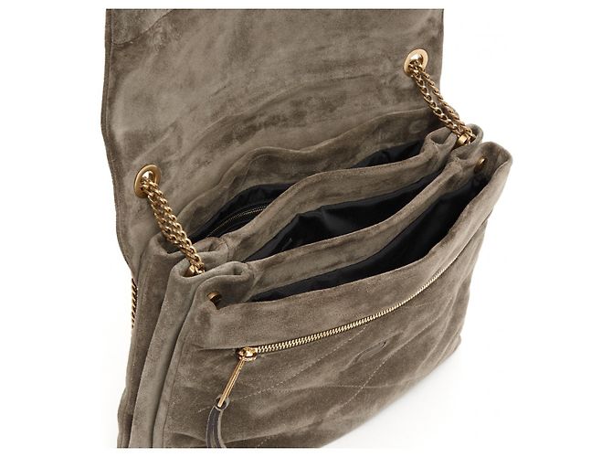 Lanvin KHAKI GRAY SUEDE SUGAR - view 5