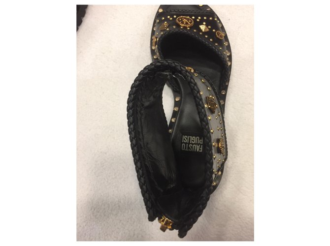 Fausto Puglisi Sandali Nero - vista 2