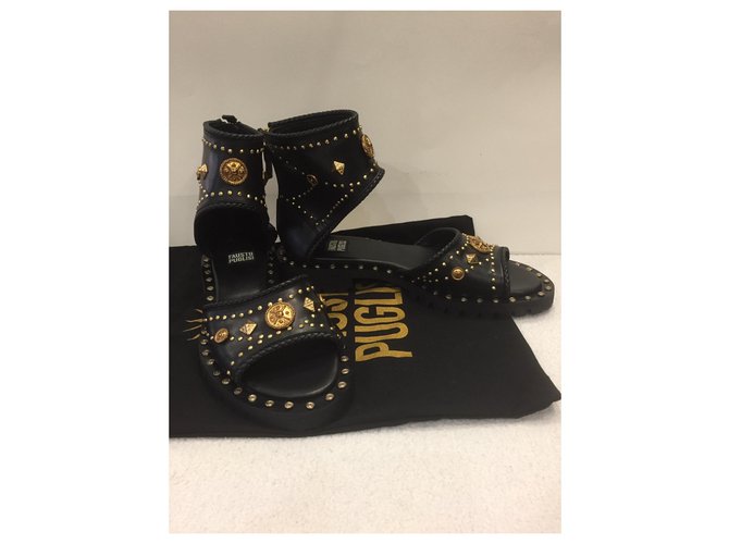 Fausto Puglisi Sandali Nero - vista 3