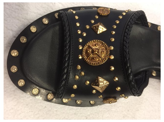 Fausto Puglisi Sandali Nero - vista 4