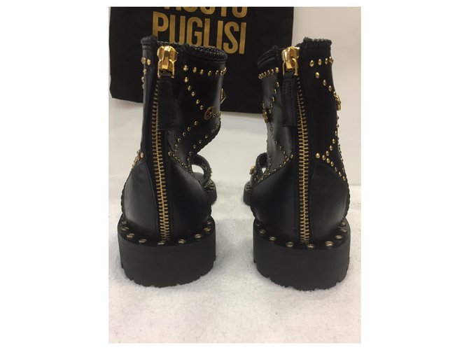 Fausto Puglisi Sandali Nero - vista 7