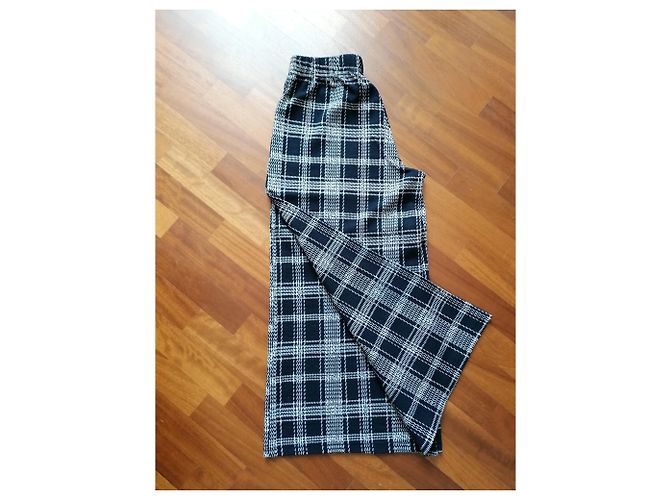 Conjunto Zara Azul de Blusa e Calça Larga Reta - vista 3