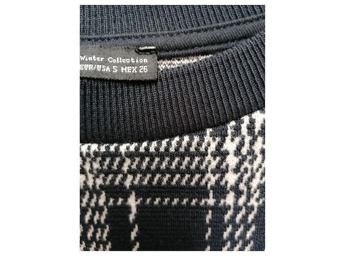 Conjunto Zara Azul de Blusa e Calça Larga Reta - vista 4