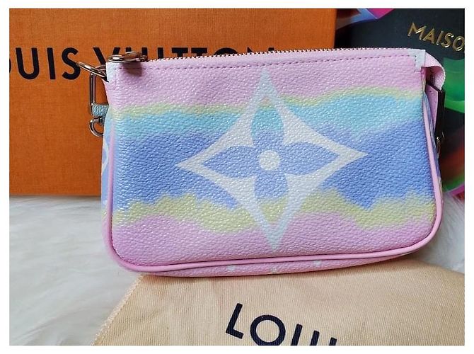 Louis Vuitton Pochette Escale LV Mini Rosa - vista 7