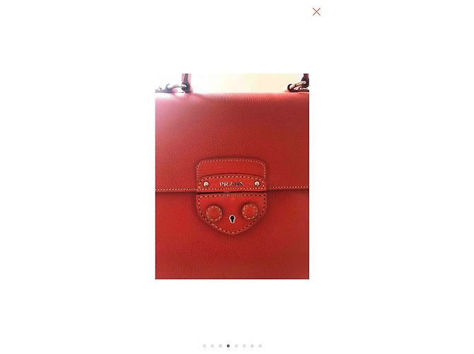PRADA Schulranzenhandtasche Orange - Ansicht 4