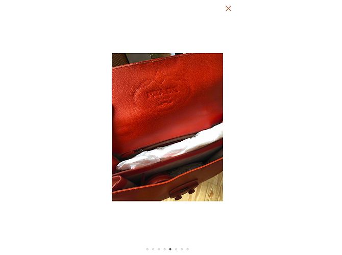 PRADA Schulranzenhandtasche Orange - Ansicht 5