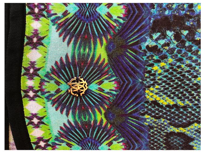 Top multicolore in viscosa Roberto Cavalli - vista 3
