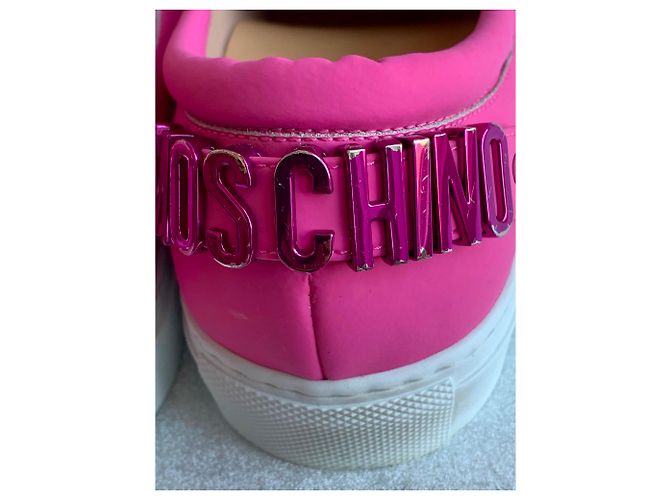 Espadrillas Moschino in pelle rosa - vista 8