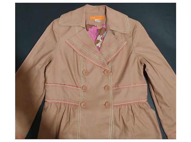 Autre Marque Blazer Cynthia Steffe Rosa Algodón Lino XL - vista 2