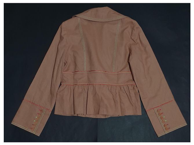 Autre Marque Blazer Cynthia Steffe Rosa Algodón Lino XL - vista 3