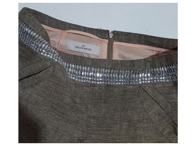 By Malene Birger Leinenrock mit Plissee Mehrfarben - Ansicht 5